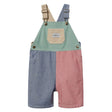 Goldie + Ace Burton Overalls - Patchwork Stripe