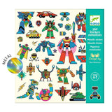 Djeco 160 Stickers - Metallic Robot
