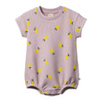 Nature Baby Juno Waffle Romper - Lilac Lemon