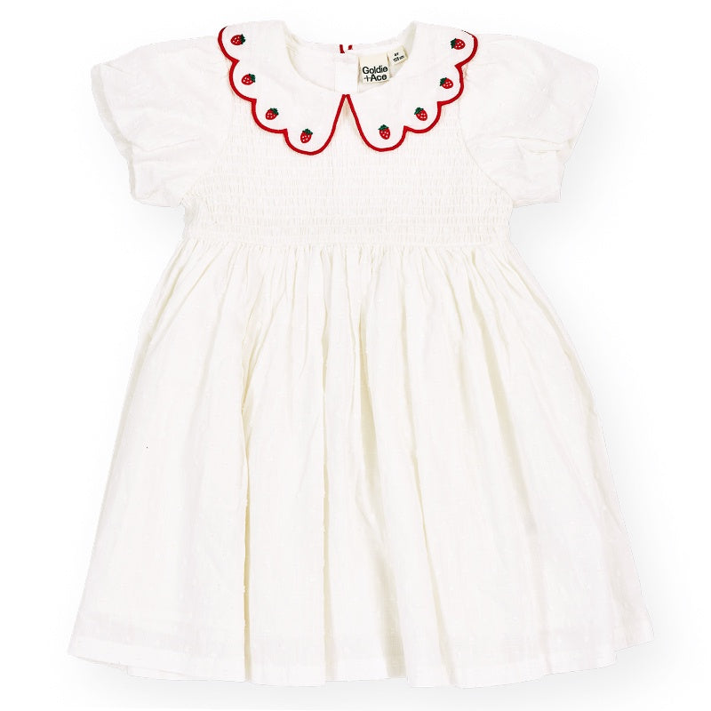 Goldie + Ace Flo Smocked Dress - Sweet Strawberry