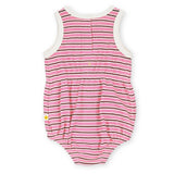 Goldie + Ace Waffle Bubble Romper - Pink