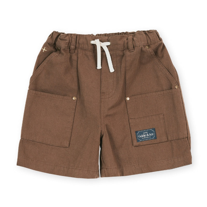 Goldie + Ace Carpenter Shorts - Brown