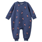 Nature Baby LS Juno Romper - Best Friend Indigo