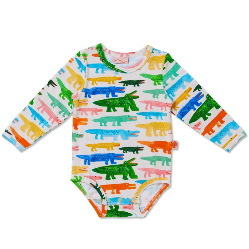 Halcyon Nights LS Bodysuit - Crocodile Smile