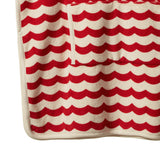 Nature Baby Poncho Towel - Waves Red