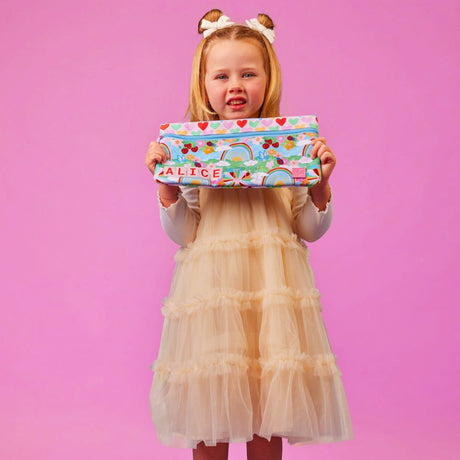 The Somewhere Co. Mini ID Pencil Case - Rainbow Garden