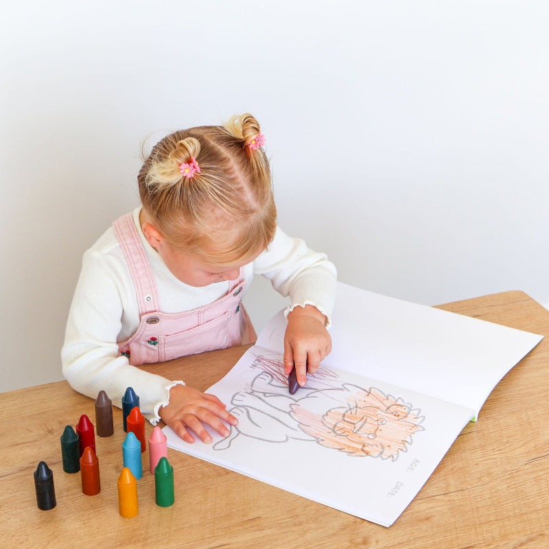Honeysticks Toddlers First Colouring In Book - Endangered Animals