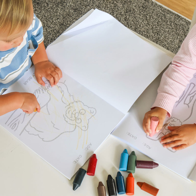 Honeysticks Toddlers First Colouring In Book - Endangered Animals