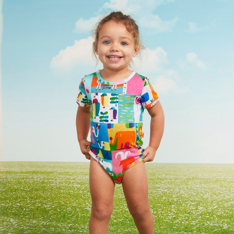 Halcyon Nights SS Bodysuit - Safari Park