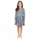 Rock Your Baby LS Dress - Nordic Floral