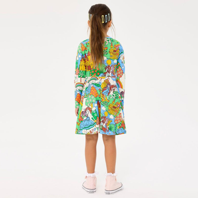 Rock Your Baby LS Dress - Happy Land Green