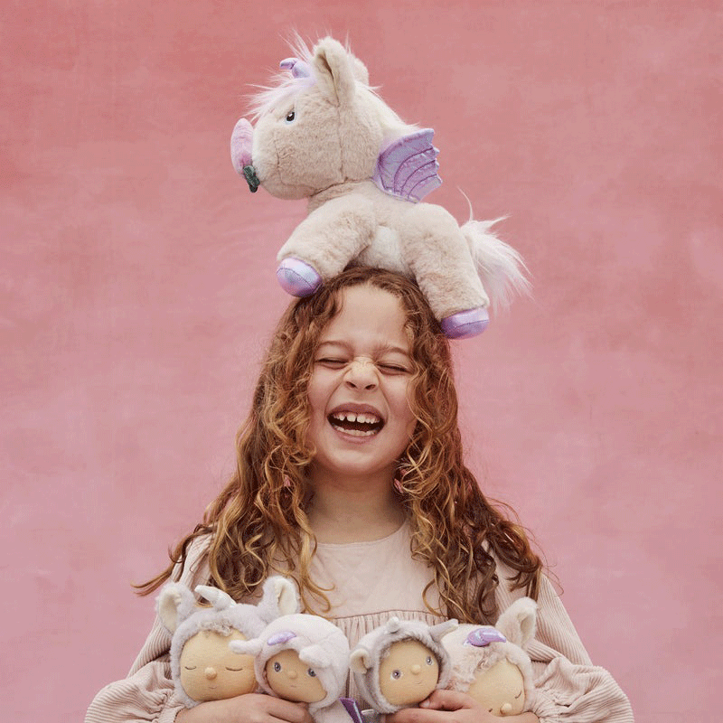 Olli Ella Unicorn - Dinkum Shimmer Pink