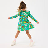 Rock Your Baby LS Dress - Park Life Green