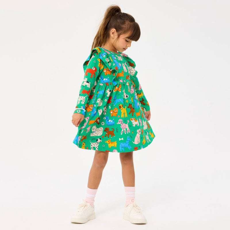 Rock Your Baby LS Dress - Park Life Green
