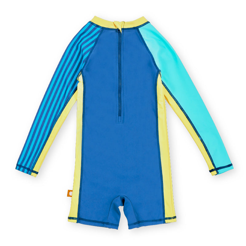 Goldie + Ace Stripe Panel Short Leg Swimsuit