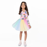 Rock Your Baby LS Circus Dress - Unicorn Daisy