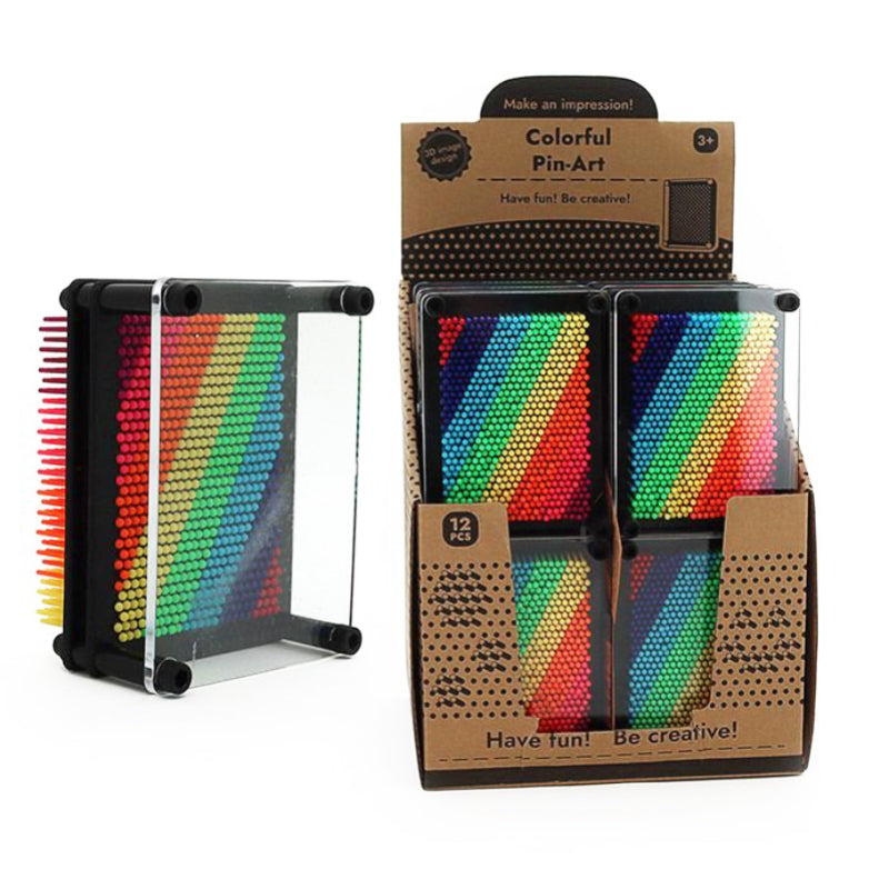 Rainbow Plastic Pin Art