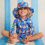 Halcyon Nights Long Sleeve Rash Vest - Flamin' Galahs