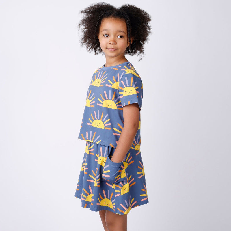 Minti Cropped Tee - Happy Sunrise