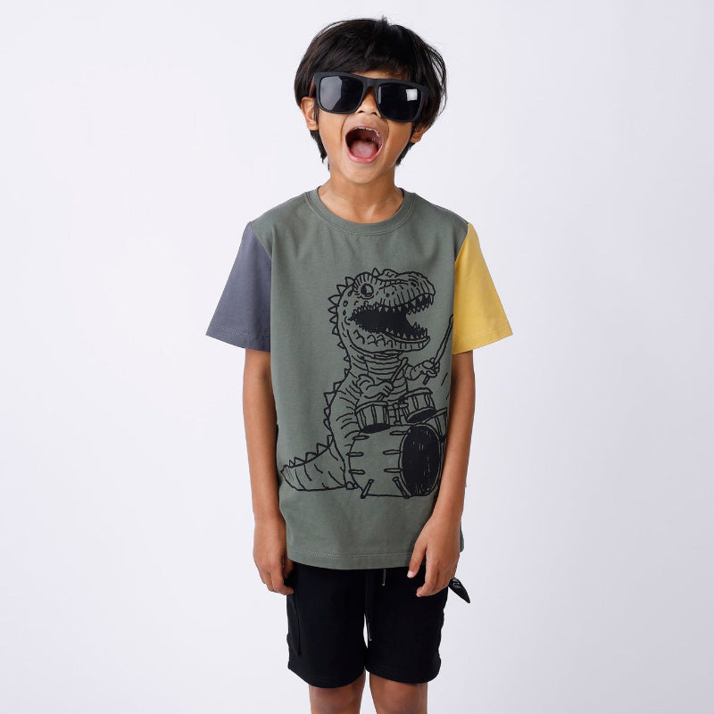 Minti Dino Drummer Tee