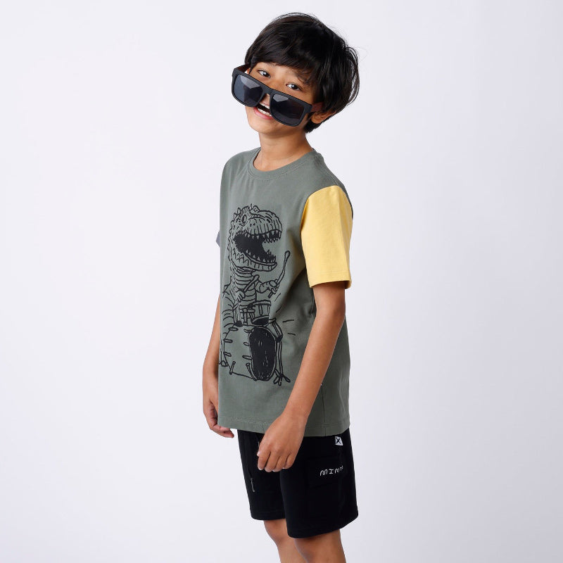 Minti Dino Drummer Tee