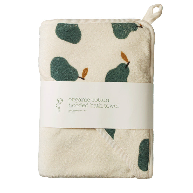 Nature Baby Hooded Towel - Pear