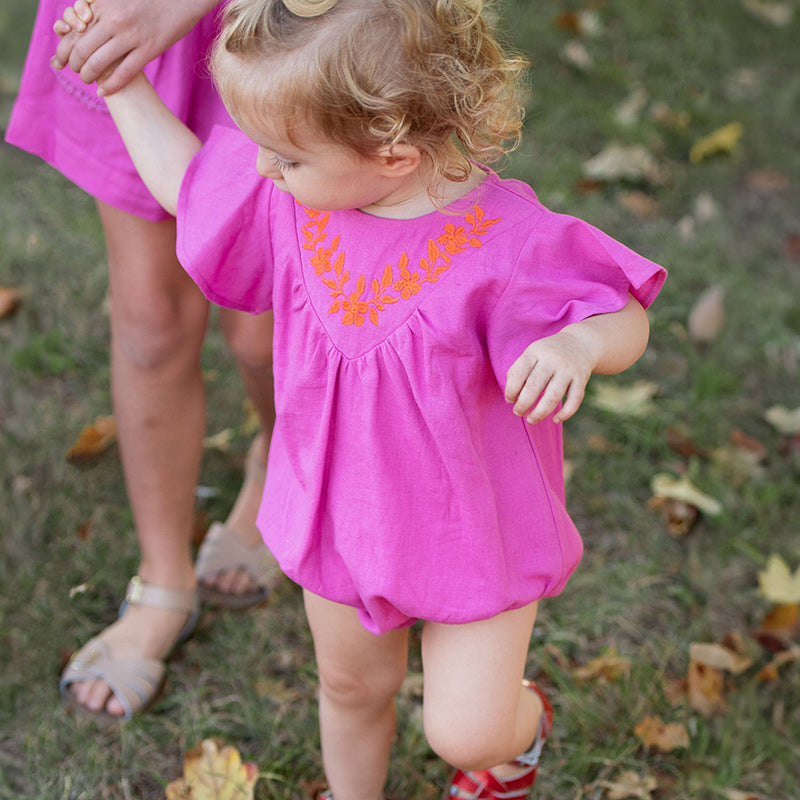 Peggy Finley Onesie - Phlox Pink