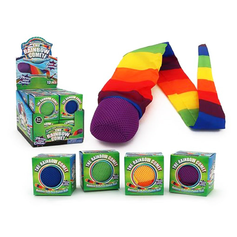 Rainbow Comet Ball W/Tail