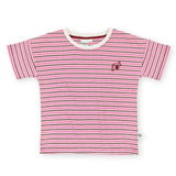 Goldie + Ace Waffle Stripe T-Shirt - Pink
