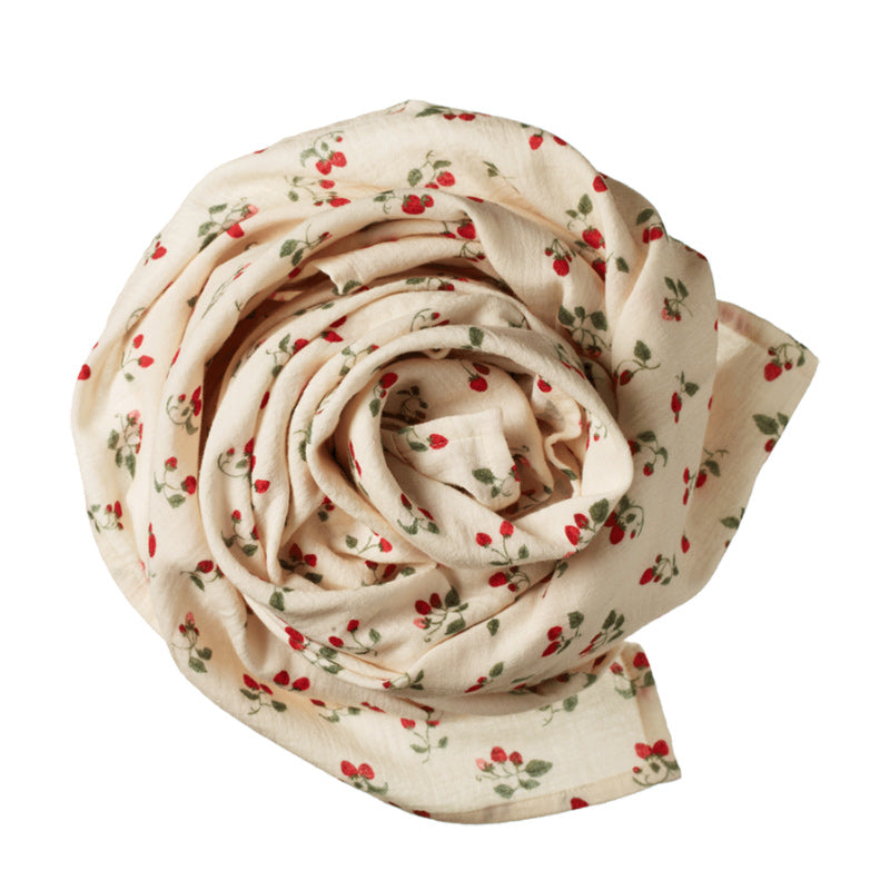 Nature Baby Muslin Wrap - Strawberry Blush