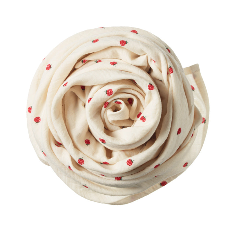 Nature Baby Muslin Wrap - Raspberry