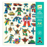 Djeco 160 Stickers - Metallic Robot