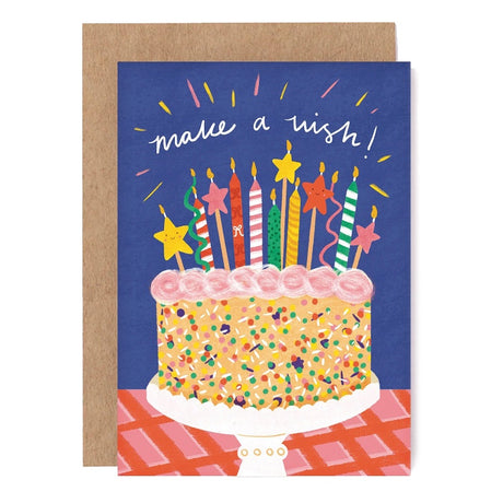 Make a Wish Birthday Cake Card