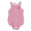 Goldie + Ace Waffle Bubble Romper - Pink