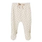 Nature Baby Footed Rompers - Pointelle Aster