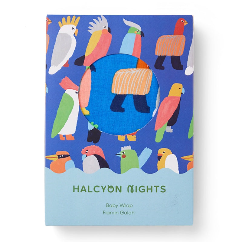 Halcyon Nights Wrap - Flamin' Galah Blue