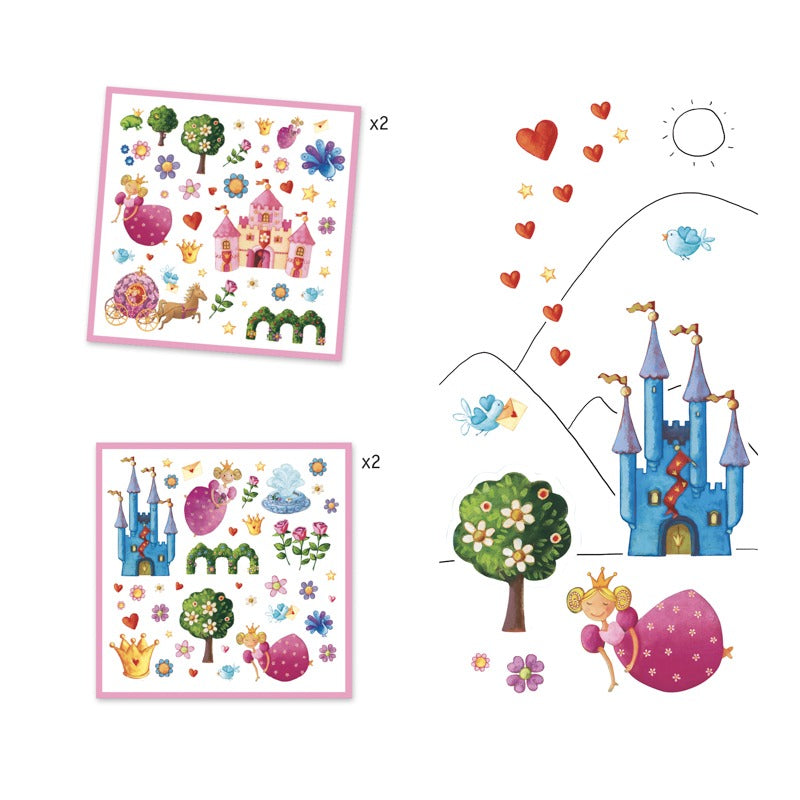 Djeco 160 Stickers - Princess Marguerite