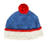 Acorn Teddy Beanie - Blue/Red