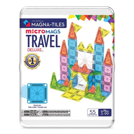 Magna Tiles Micromags Travel Deluxe 55 PC