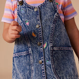 Goldie & Ace Denim Pinafore - Penelope Fruity