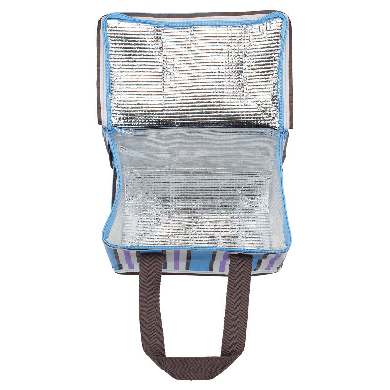 Kollab Lunch Bag - Choc Blue Stripe