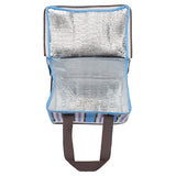 Kollab Lunch Bag - Choc Blue Stripe