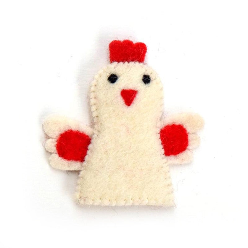 Felt Finger Puppet - Hen