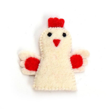 Felt Finger Puppet - Hen
