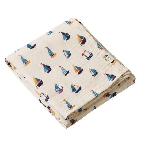 Nature Baby Muslin Wrap - Regatta