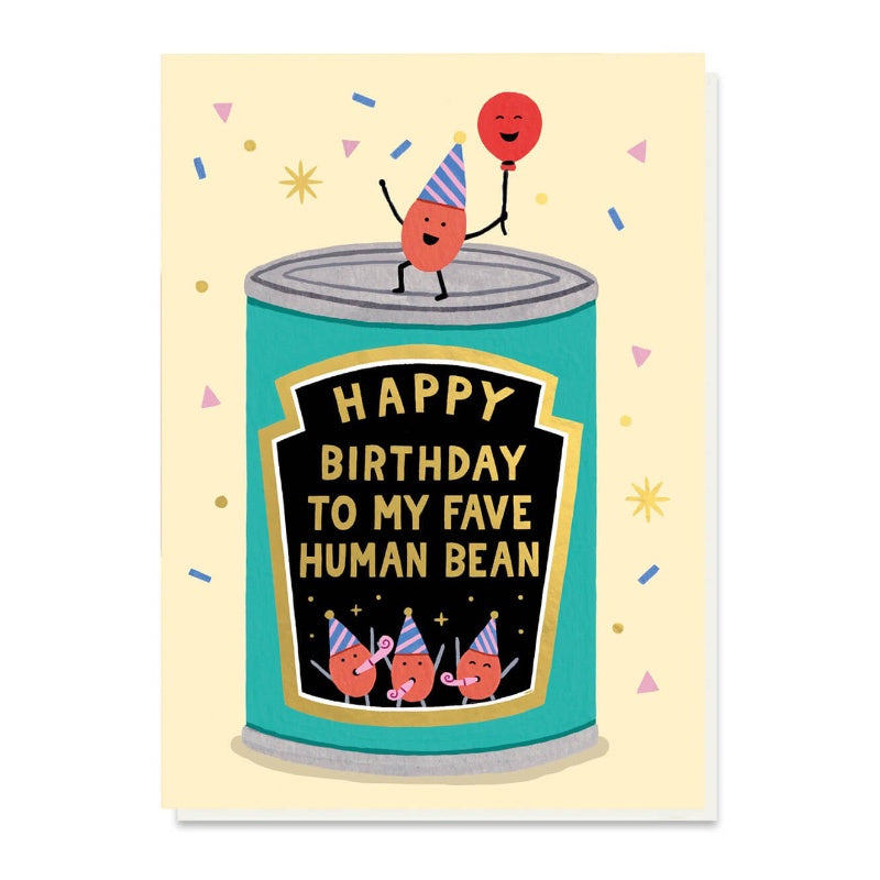 Fave Human Bean Card