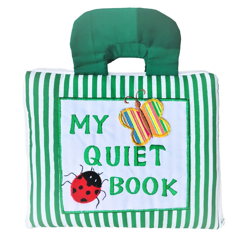 Quiet book - Green Stripe