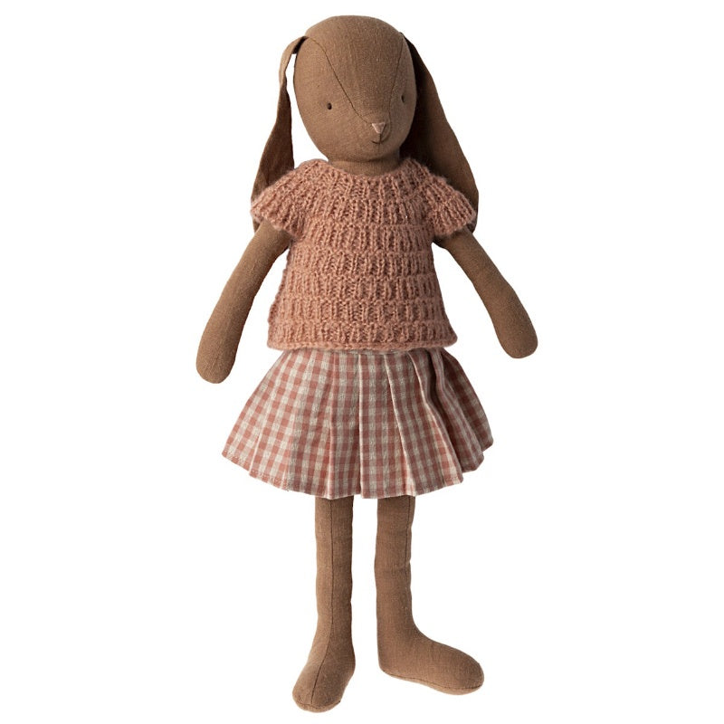 Maileg Bunny Size 3 - Brown Shirt/Skirt