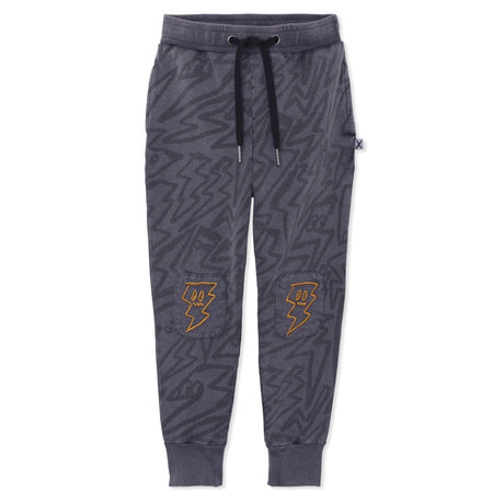 Minti Bolt Trackies - Grey Wash