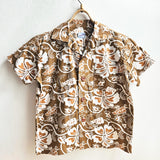 Shorties Disco Shirt Tan Hawaiian Cotton